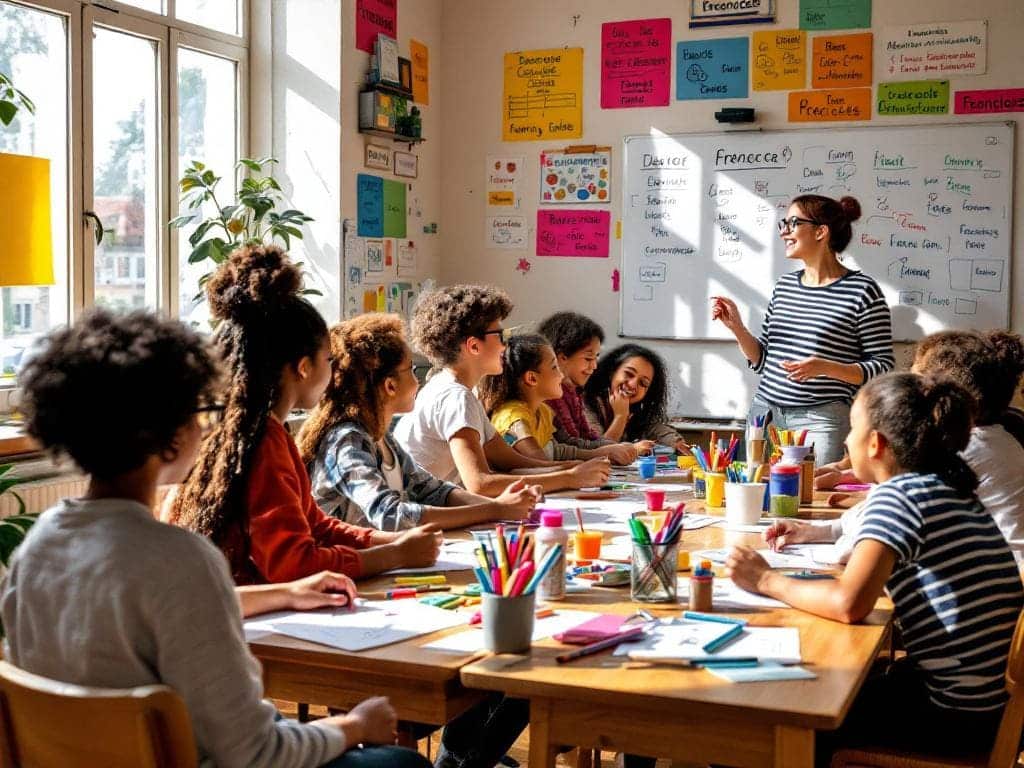Une classe de l'école publique : diversité, énergie et apprentissage collaboratif
