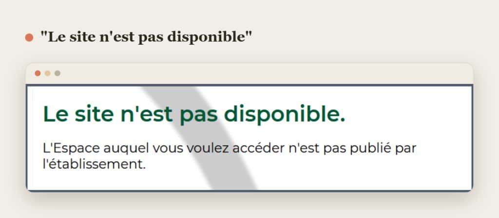 Serveur PRONOTE.net non publié : la cause technique (Admin)