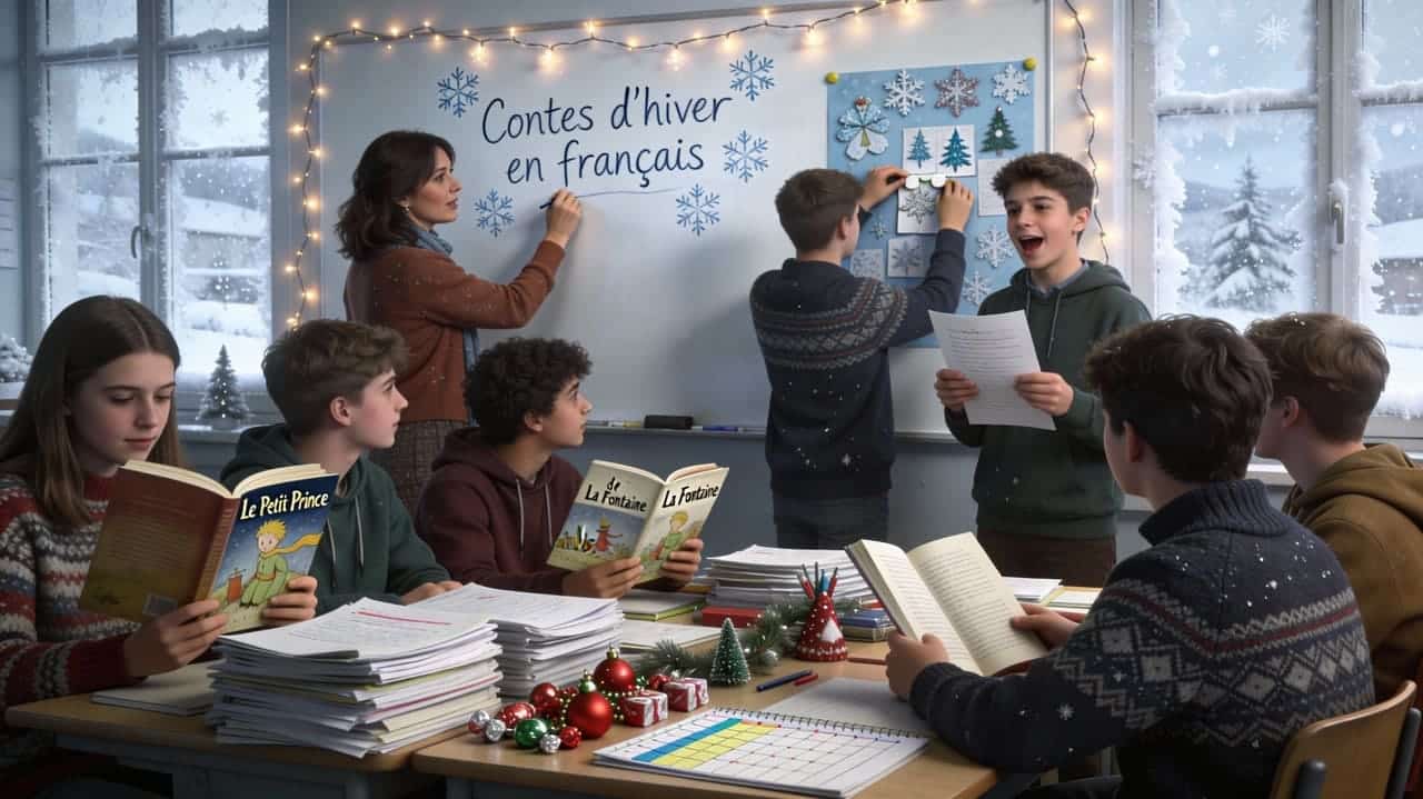 Comment organiser un cours de français de 4ème juste avant les vacances d&rsquo;hiver ?