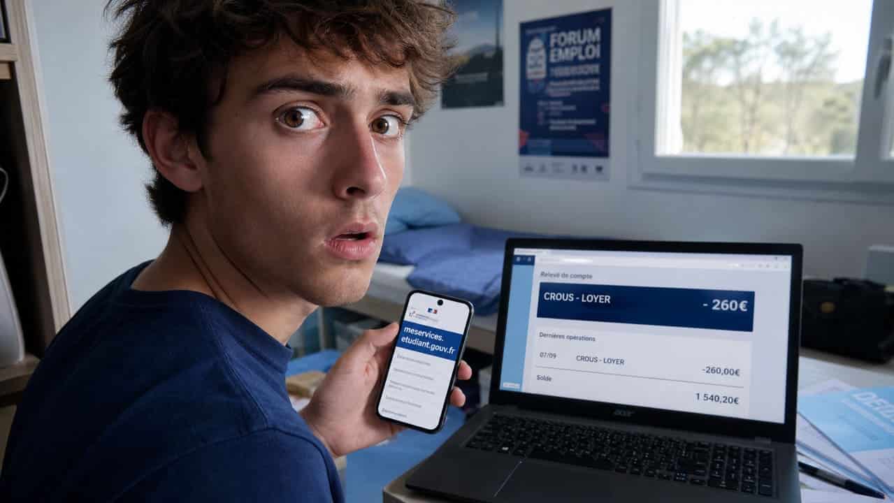 Prélèvement automatique loyer CROUS sur mon compte : erreur ou vraie facture ?